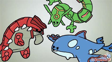 Rayquaza, Groudon, and Kyogre in a Nutshell .